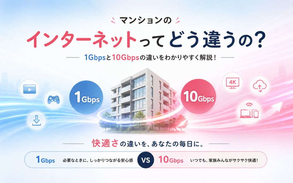マンションの一括インターネットってどう違うの？の画像