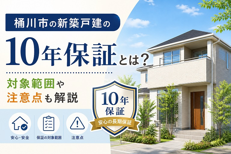 桶川市の新築戸建の10年保証とは？対象範囲や注意点も解説の画像