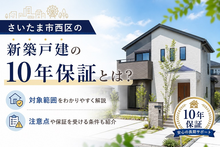 さいたま市西区の新築戸建の10年保証とは？対象範囲や注意点も解説の画像