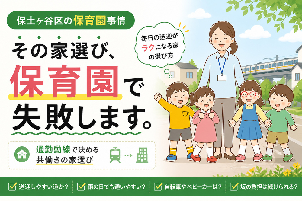 保土ヶ谷区の保育園事情｜“通勤動線”で決める共働きの家選びの画像