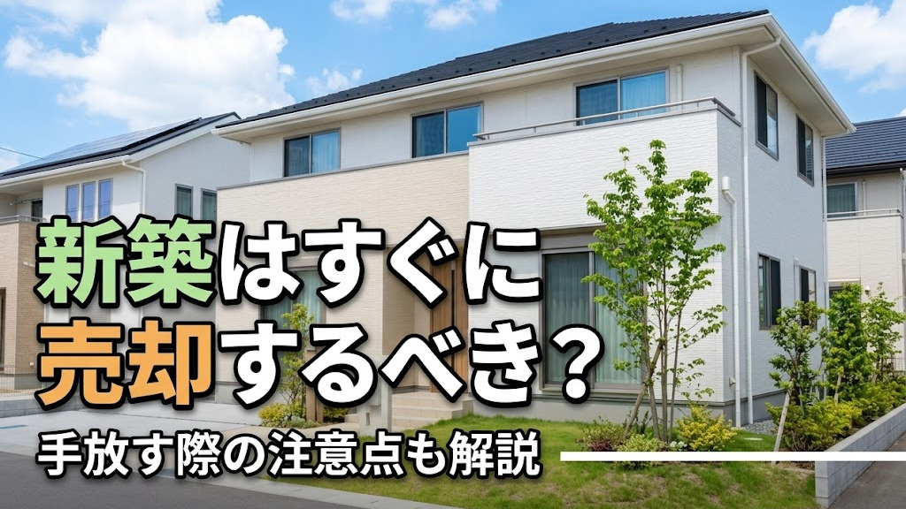 新築はすぐに売却するべき？手放す際の注意点も解説の画像