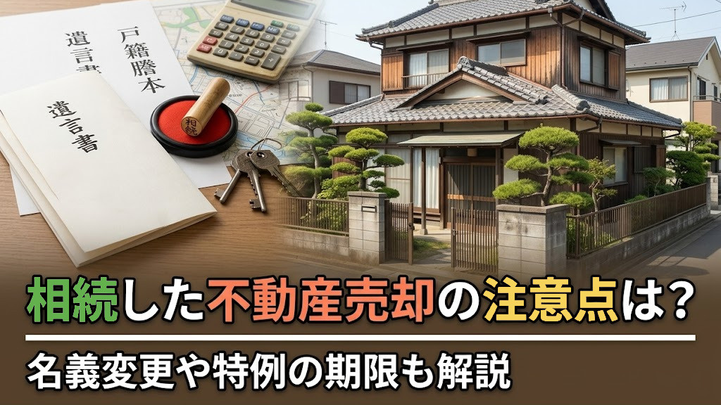 相続した不動産売却の注意点は？名義変更や特例の期限も解説の画像