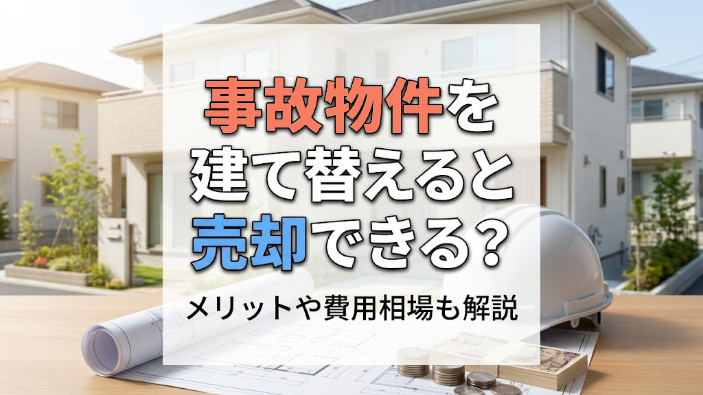 事故物件を建て替えると売却できる？メリットや費用相場も解説の画像