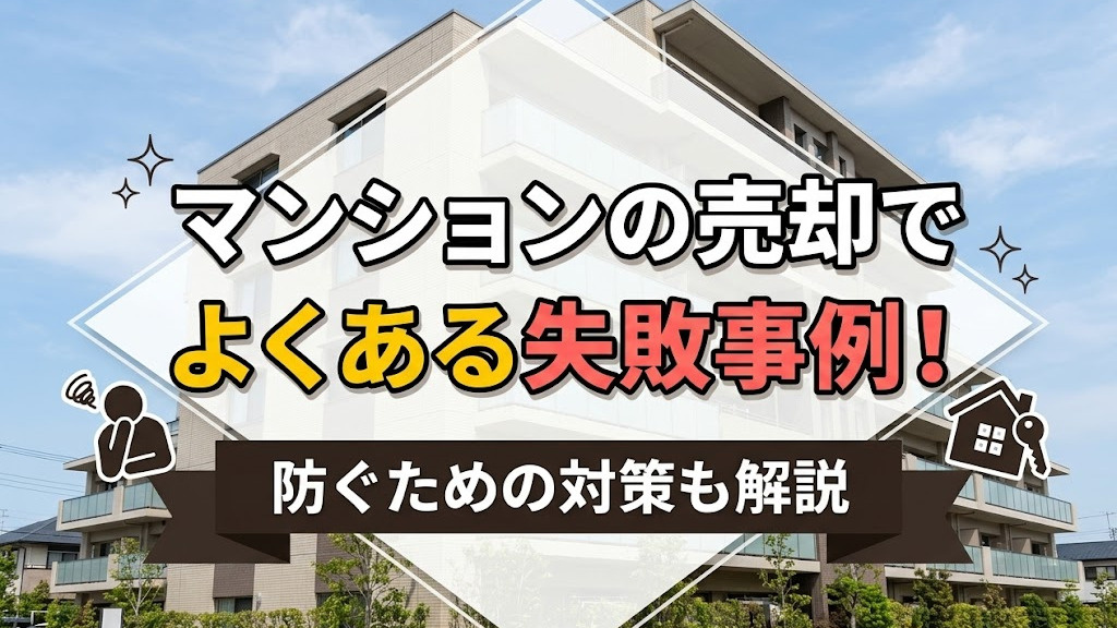 マンションの売却でよくある失敗事例！防ぐための対策も解説の画像