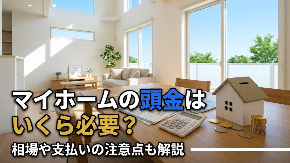 マイホームの頭金はいくら必要？相場や支払いの注意点も解説の画像