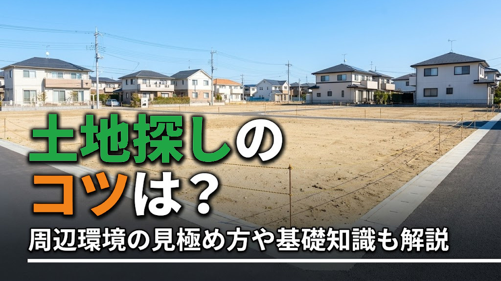 土地探しのコツは？周辺環境の見極め方や基礎知識も解説の画像