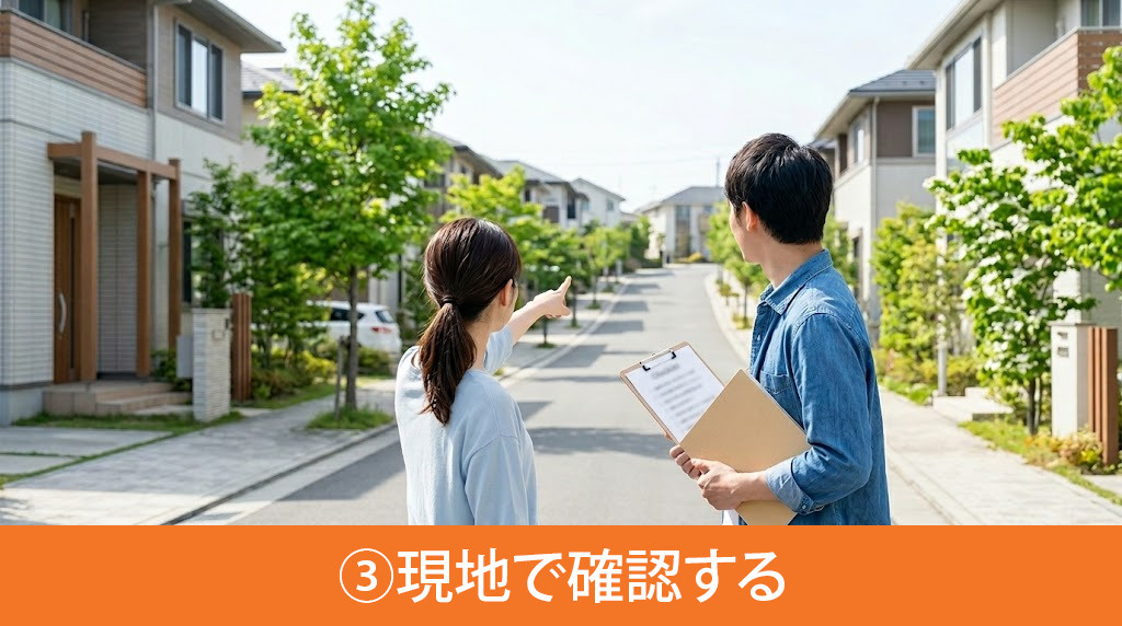 土地探しのコツ③現地で確認する