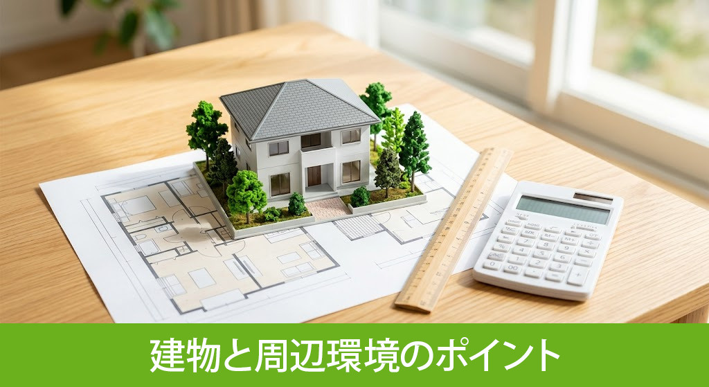 査定額を左右する建物と周辺環境のポイント