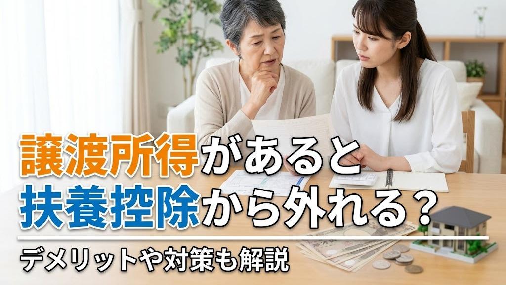 譲渡所得があると扶養控除から外れる？デメリットや対策も解説