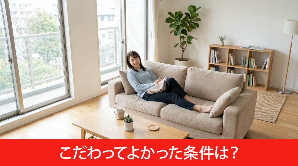 実際に住んでこだわってよかった条件は？