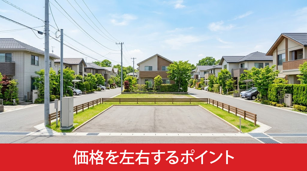 土地の価格を左右するポイント