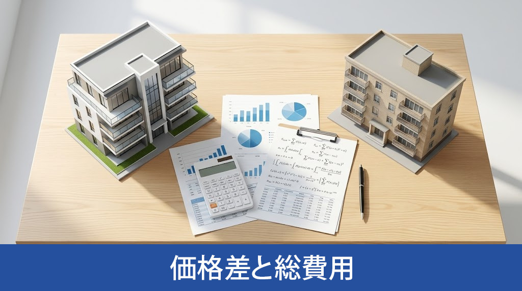 新築と中古マンションの価格差と総費用