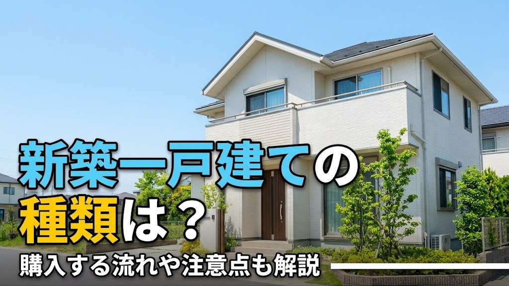 新築一戸建ての種類は？購入する流れや注意点も解説の画像