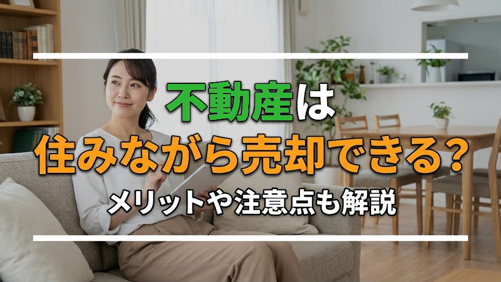 不動産は住みながら売却できる？メリットや注意点も解説の画像