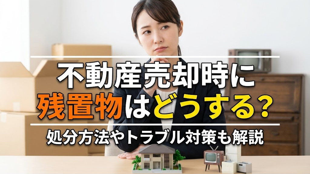 不動産売却時に残置物はどうする？処分方法やトラブル対策も解説の画像