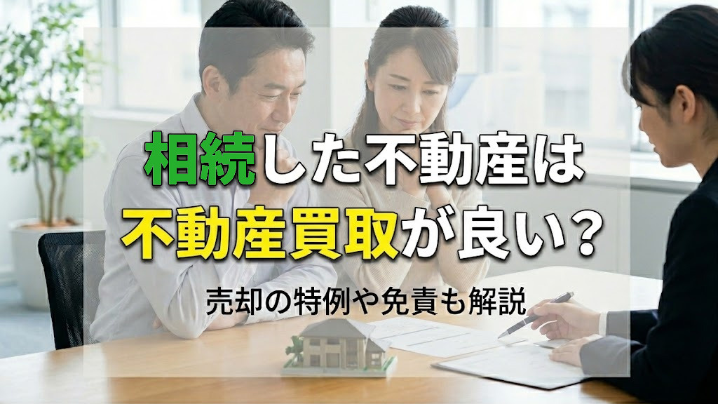 相続した不動産は不動産買取が良い？売却の特例や免責も解説の画像