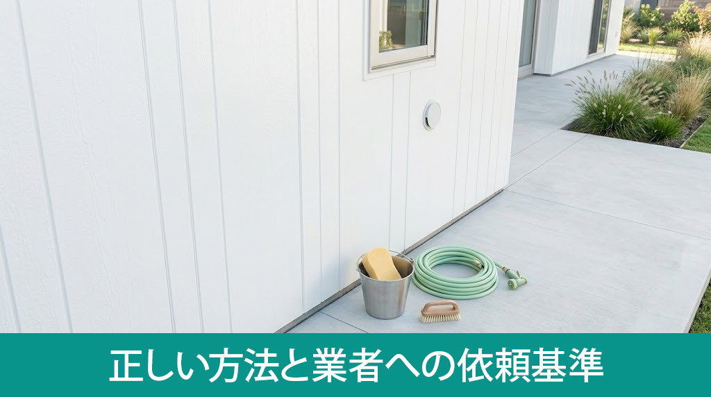 外壁掃除の正しい方法と業者への依頼基準