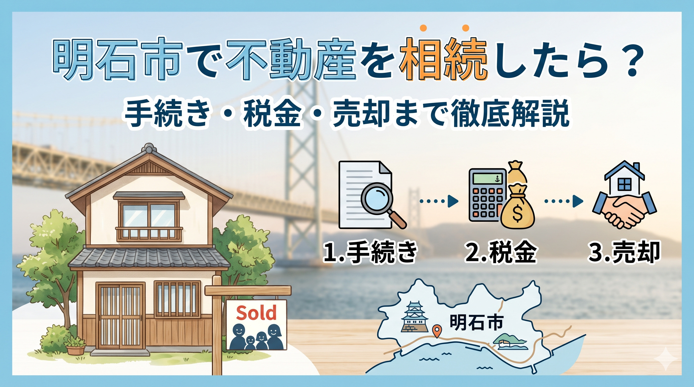 明石市で不動産を相続したら? 手続き・税金・売却まで徹底解説の画像