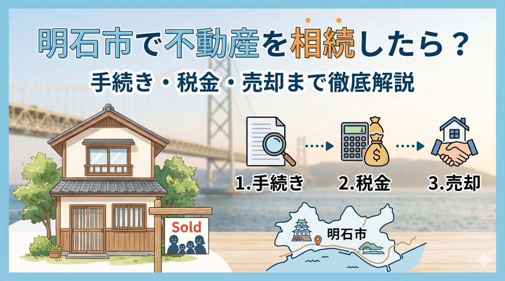 明石市で不動産を相続したら？ 手続き・税金・売却まで徹底解説の画像