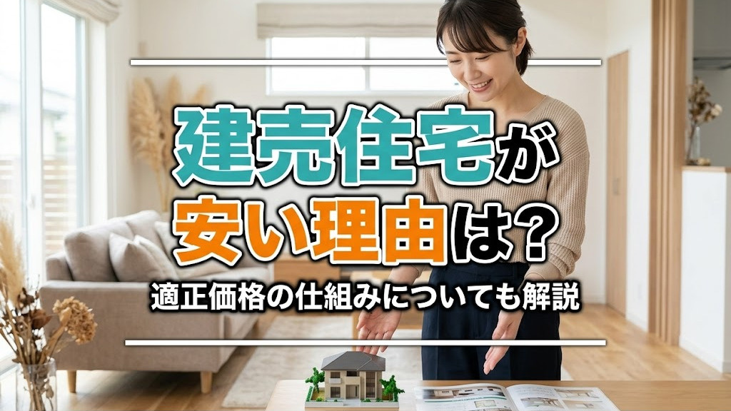 【2026年最新版】建売住宅が安い理由は？適正価格の仕組みについても解説|福岡県版|建売ナビの画像