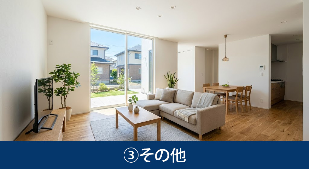 建築住宅が安い理由③その他