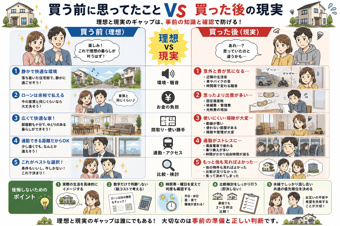 買う前に思ってたこと vs 買った後の現実｜よくあるギャップと後悔しないための考え方の画像
