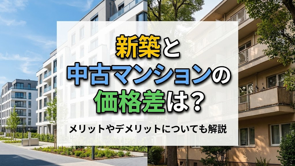 新築と中古マンションの価格差は？メリットやデメリットについても解説の画像