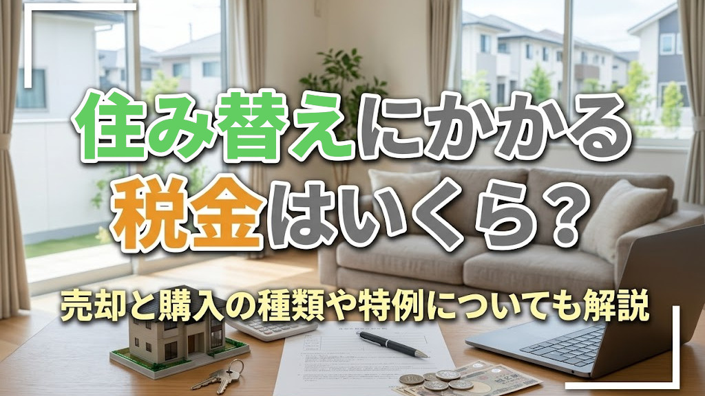 住み替えにかかる税金はいくら？売却と購入の種類や特例についても解説の画像