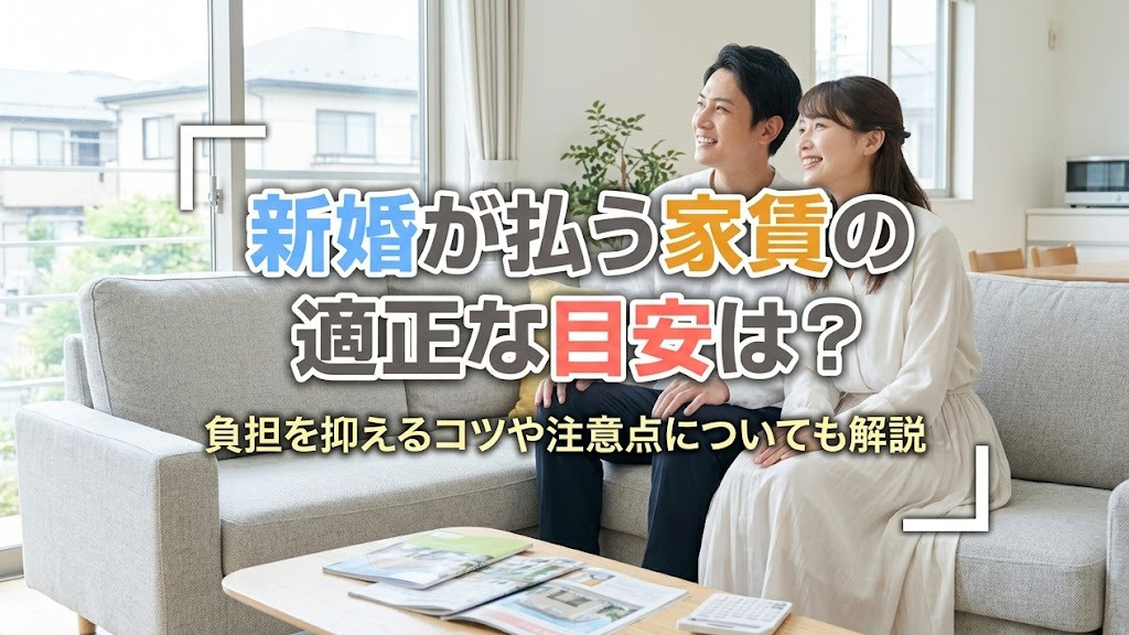 新婚が払う家賃の適正な目安は？負担を抑えるコツや注意点についても解説の画像