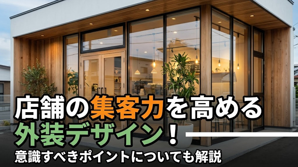 店舗の集客力を高める外装デザイン！意識すべきポイントについても解説の画像