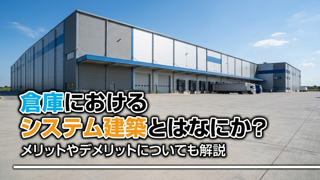 倉庫におけるシステム建築とはなにか？メリットやデメリットについても解説の画像