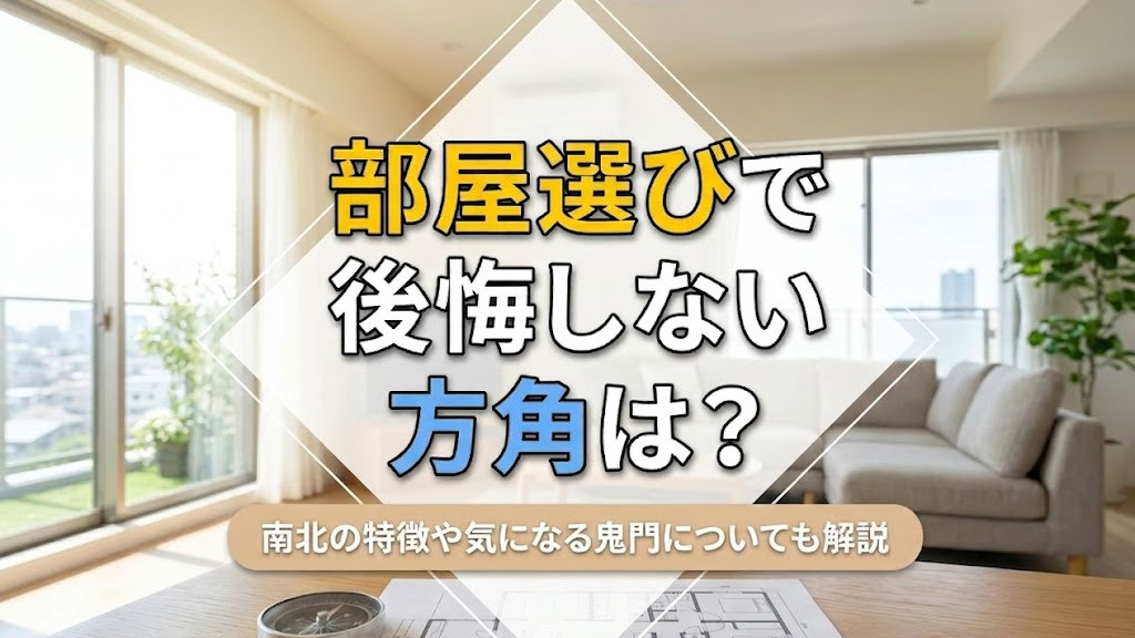 部屋選びで後悔しない方角は？南北の特徴や気になる鬼門についても解説の画像