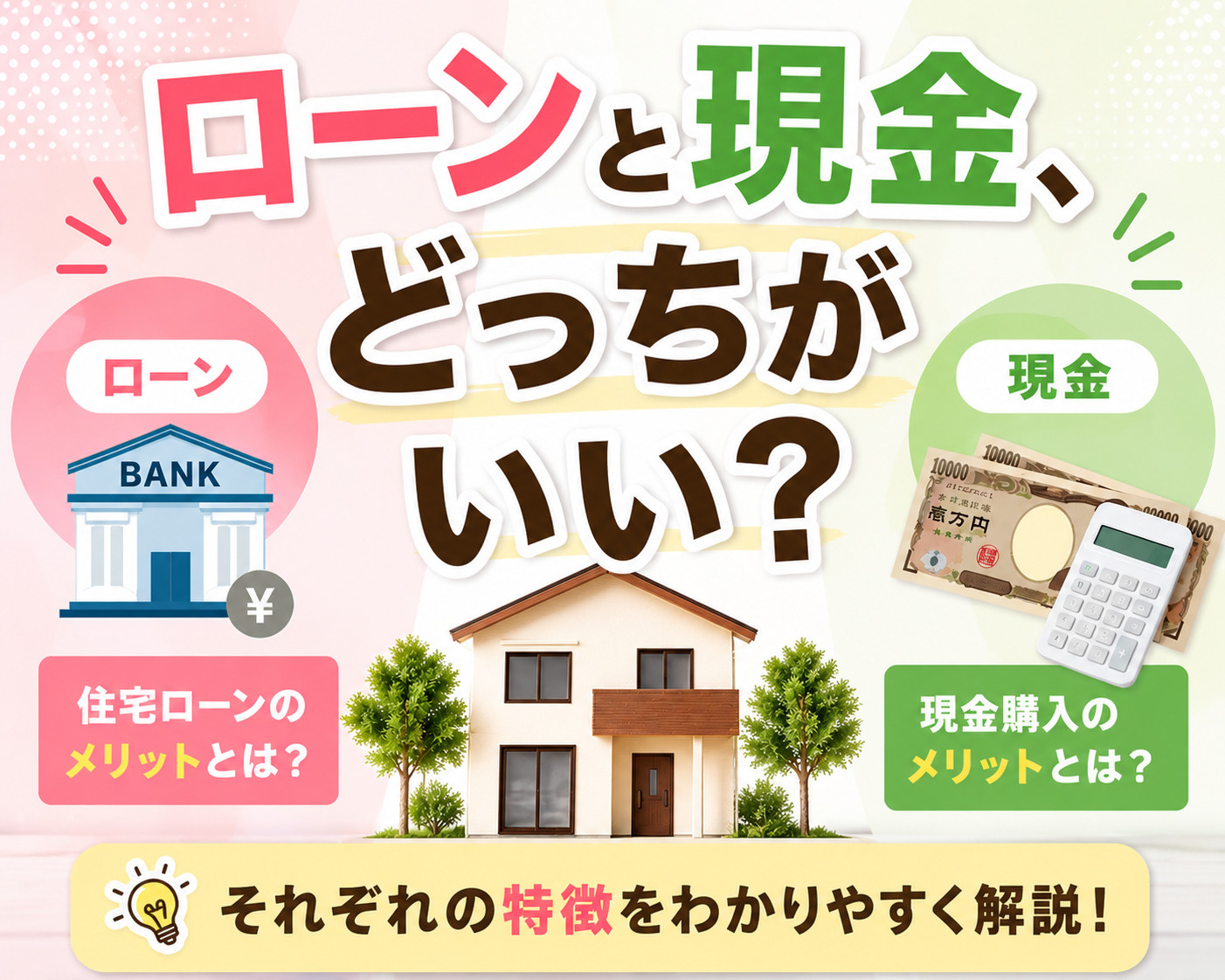 ローンと現金、どっちがいい？ 金利上昇時代の住宅購入の考え方の画像