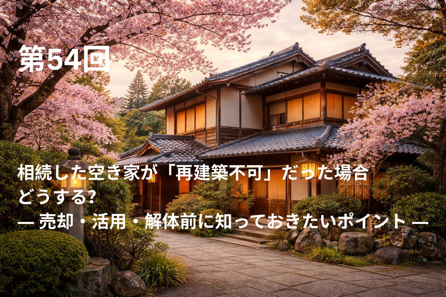 相続した空き家が「再建築不可」だった場合どうする？ ― 売却・活用・解体前に知っておきたいポイント ―の画像
