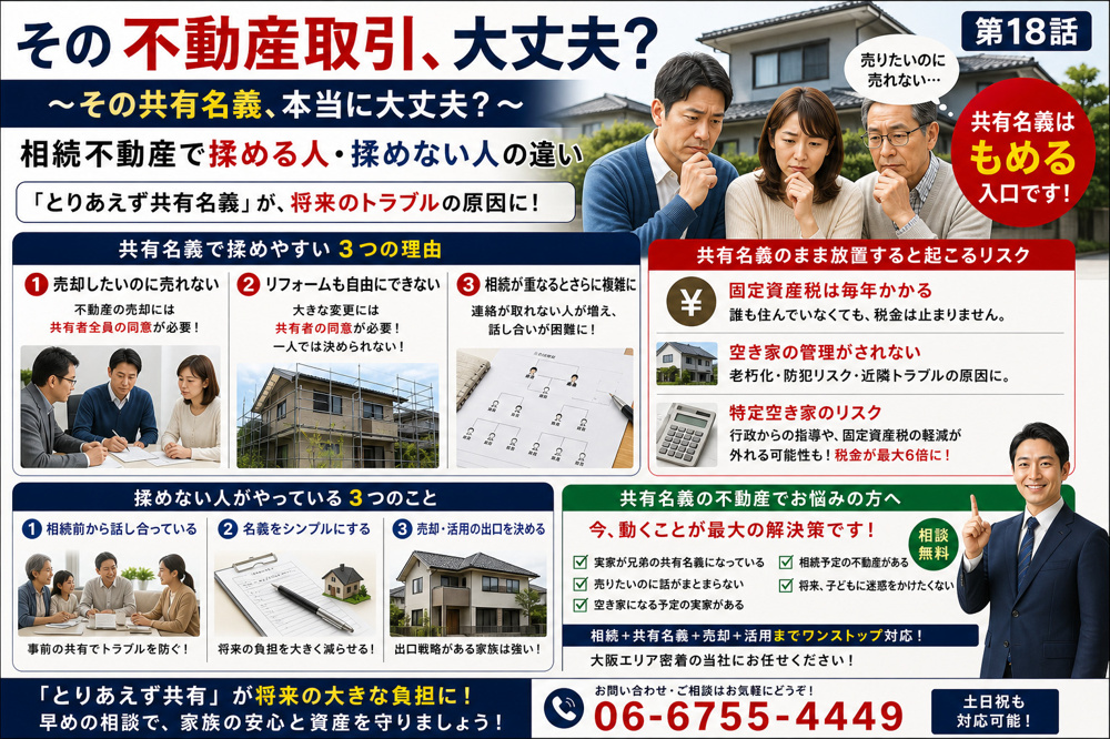 ～その共有名義、本当に大丈夫？ 相続不動産で揉める人・揉めない人の違い～ その不動産取引、大丈夫？　第１８話の画像