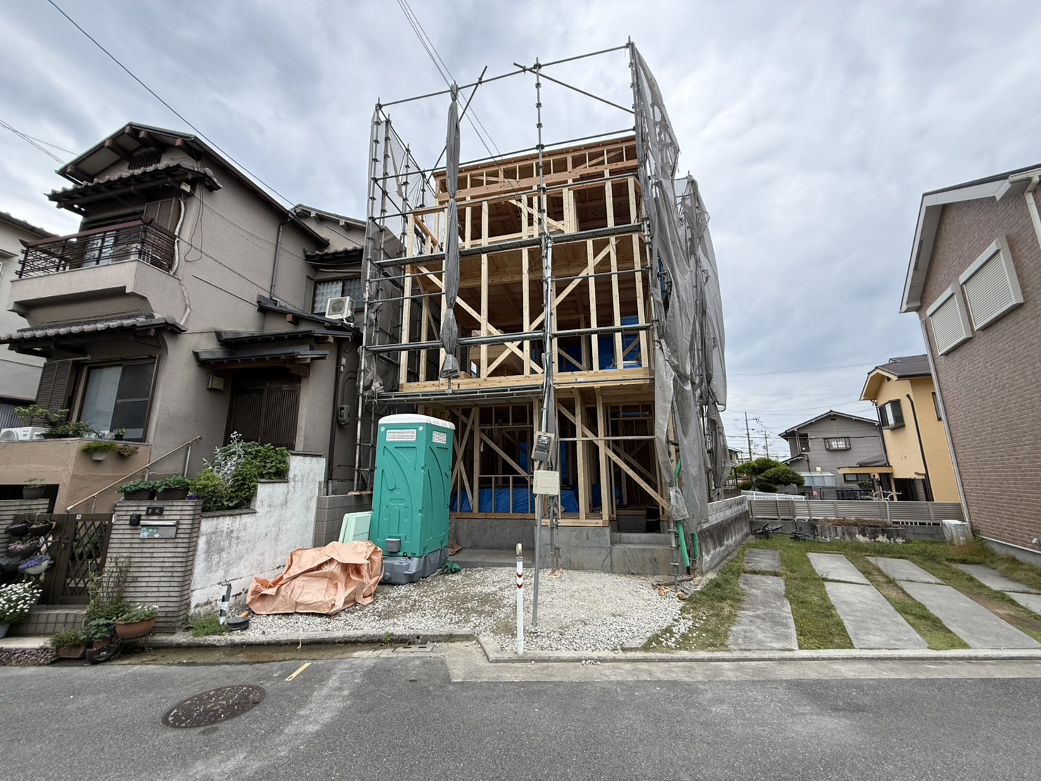 【新築建売】堺市中区土師町5丁の新築建売が上棟しました(^^♪の画像