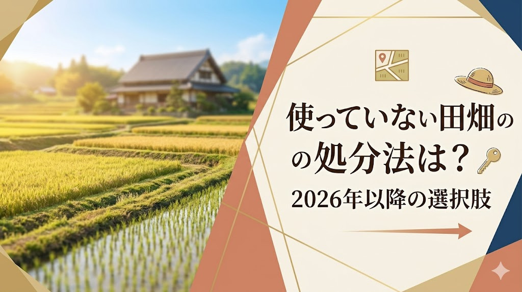 使っていない田畑の処分法は？相続後の手続きと活用方法を解説の画像