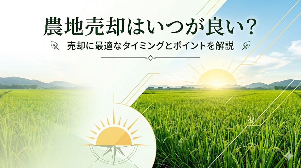 農地売却はいつが良い？タイミングと地元需要から適切な判断をする方法の画像