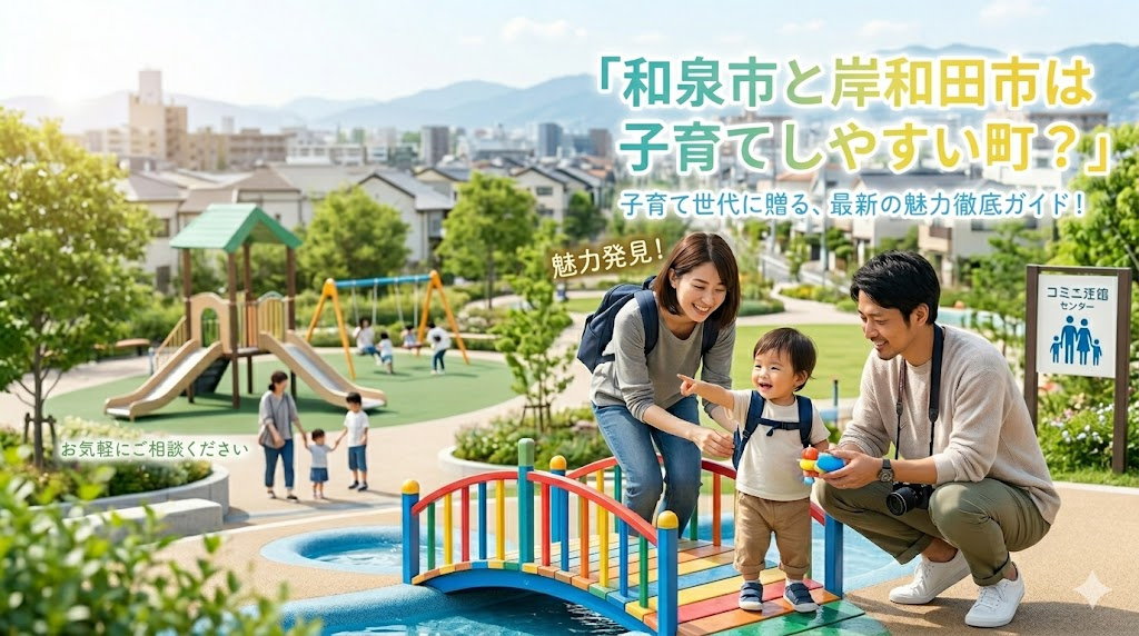 和泉市と岸和田市は子育てしやすい町？支援が手厚いエリアの選び方を解説の画像