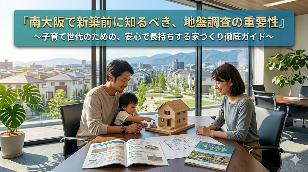 南大阪で新築前に知るべき地盤調査の必要性は？安心して家を建てるための基礎知識を解説の画像