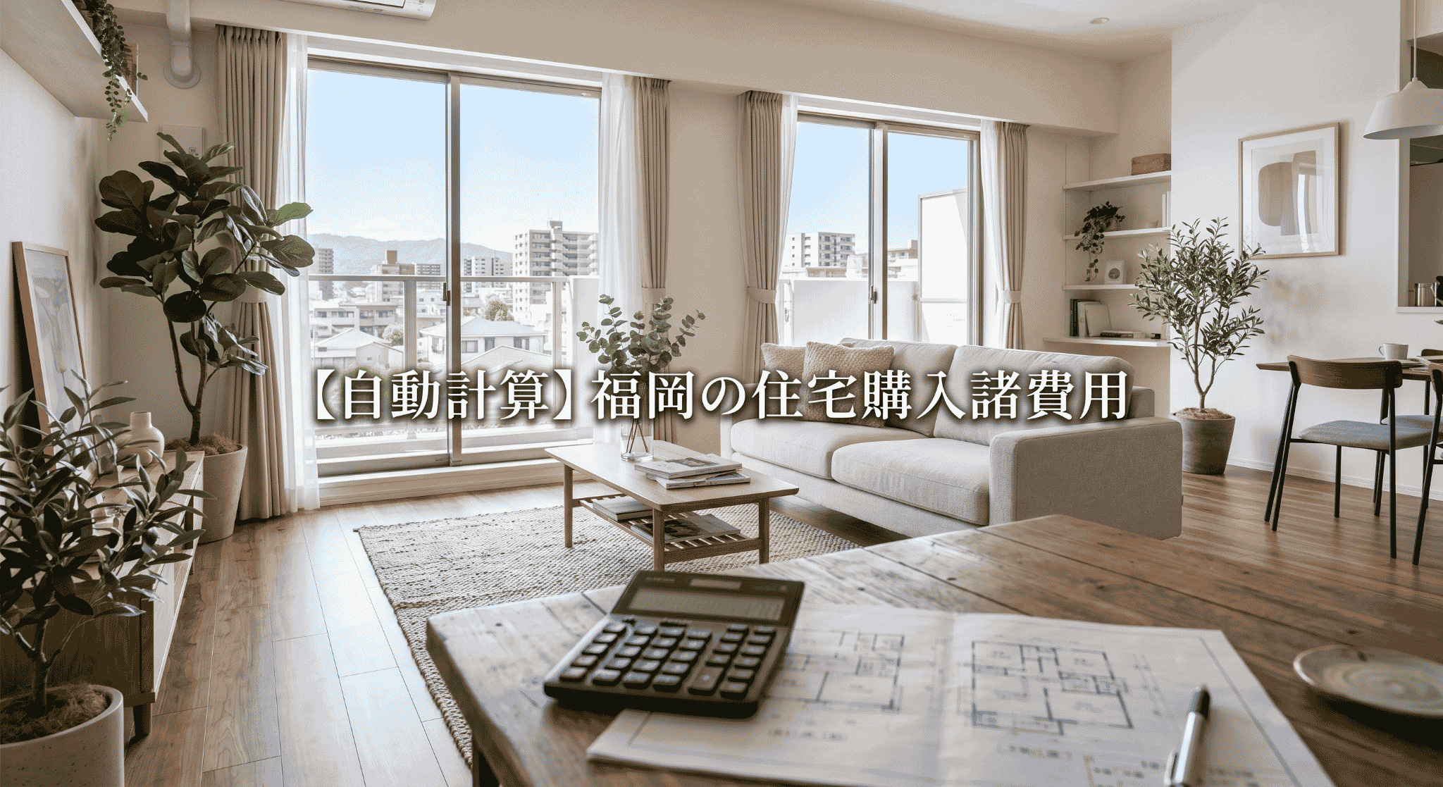 【自動計算】福岡の住宅購入諸費用はいくら？節約術と内訳解説の画像