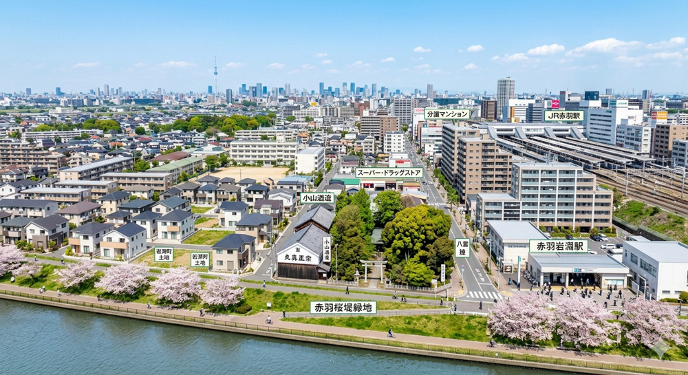 【東京都北区岩淵町の不動産相場】地域の特徴と売却・査定のポイントの画像