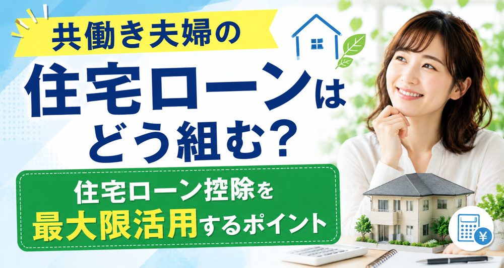 共働き夫婦の住宅ローンはどう組む？住宅ローン控除を最大限活用するポイントの画像