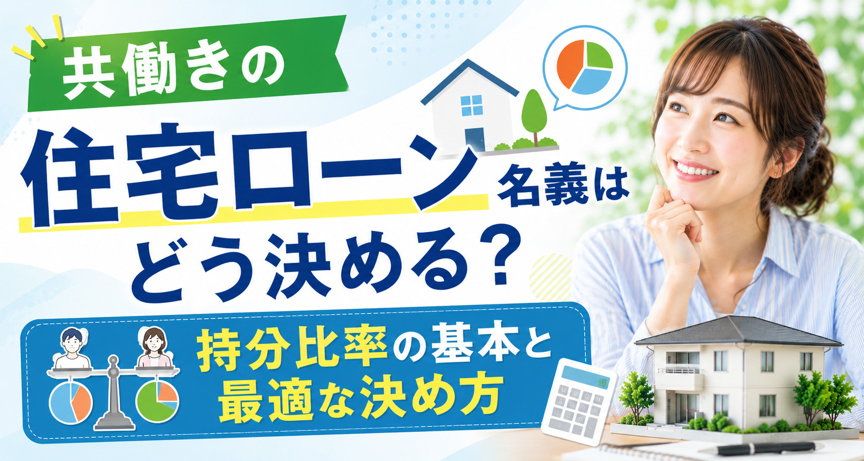 共働きの住宅ローン名義はどう決める？持分比率の基本と最適な決め方の画像