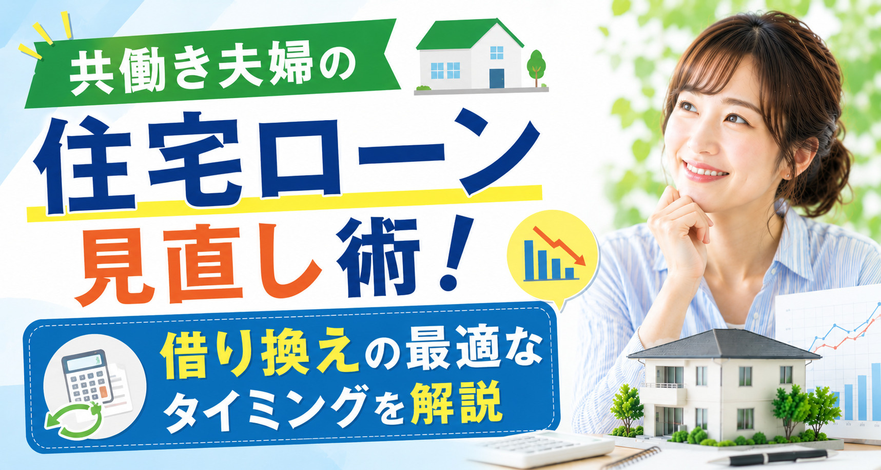 共働き夫婦の住宅ローン見直し術！借り換えの最適なタイミングを解説の画像