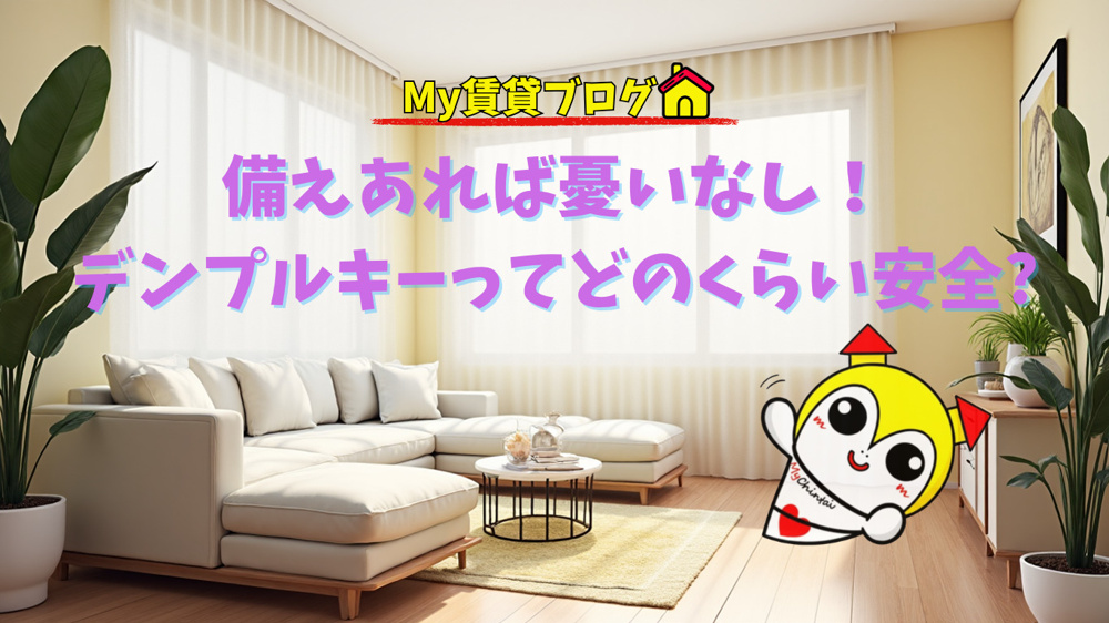 備えあれば憂いなし！デンプルキーってどのくらい安全なの?～名古屋 My賃貸～の画像