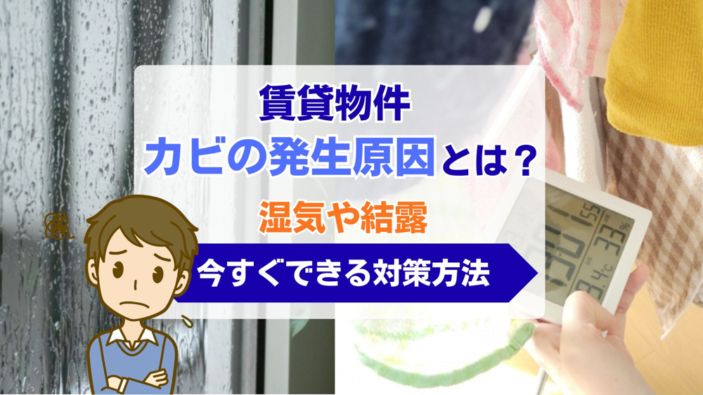 賃貸物件の湿気や結露でカビ発生原因と対策は？今すぐできる予防法を解説の画像