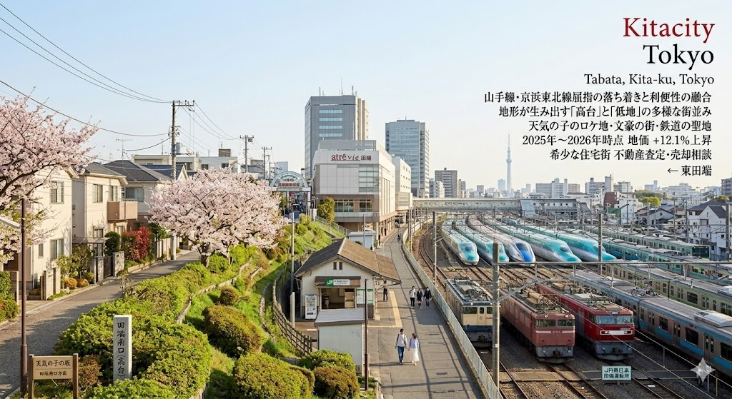 【東京都北区田端の不動産相場】地域の特徴と売却・査定のポイントの画像