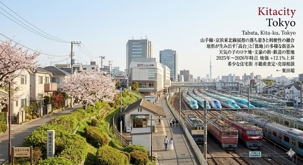 【東京都北区田端の不動産相場】地域の特徴と売却・査定のポイントの画像