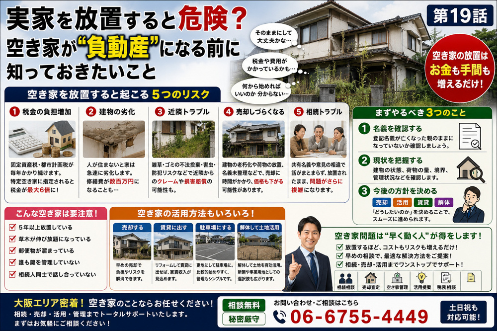 ～実家を放置すると危険？ 空き家が“負動産”になる前に知っておきたいこと～ その不動産取引、大丈夫？第１９話の画像